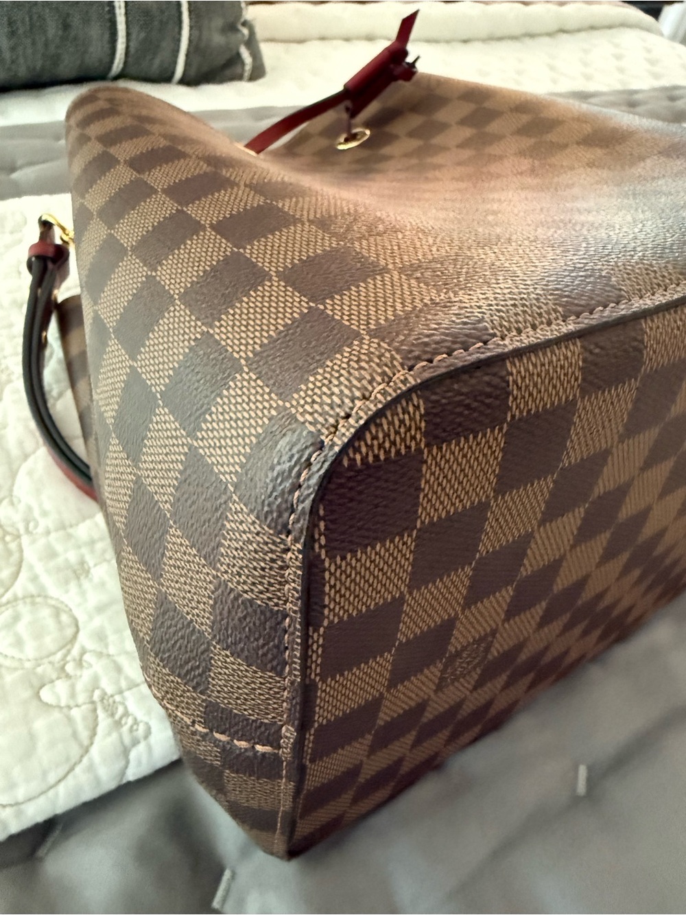 EUC Louis Vuitton Neo Noe Damier Ebene Cherry - Picture 11 of 14